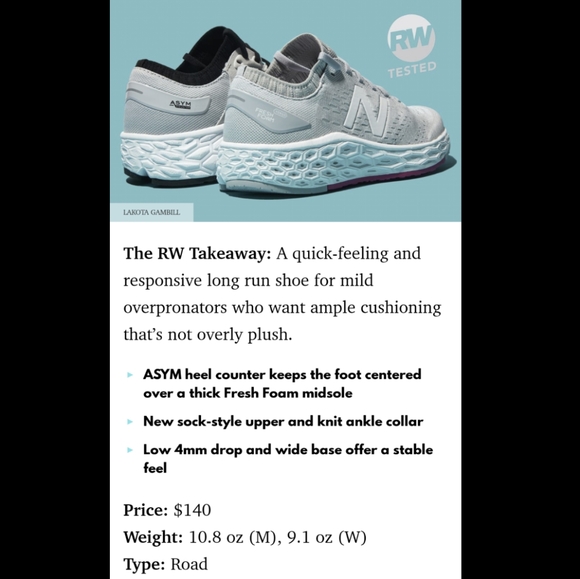 New Balance Fresh Foam Vongo V4 Running Shoes 7.5 - Picture 8 of 8